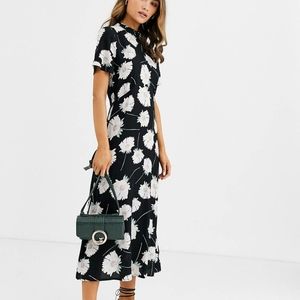 Warehouse Swing Dress with high neck